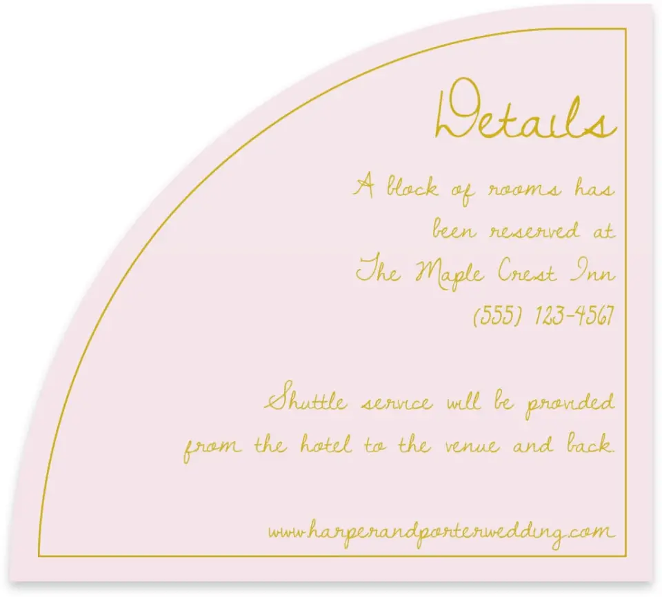 This is a 5" x 4½" Wedding Invitation Enclosure Card called Forever Bud printed in full color on Luxe Satin paper