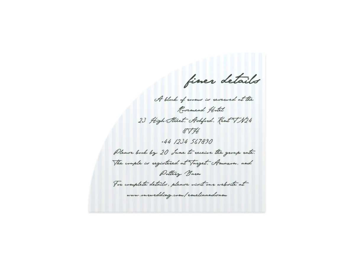 Wedding Invitation Shapes