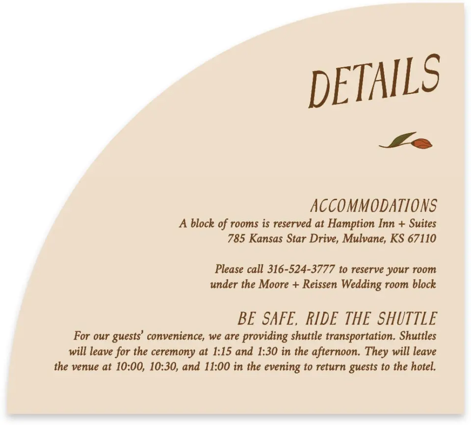 This is a 5" x 4½" Wedding Invitation Enclosure Card called Wild + Bright printed in full color on Luxe Satin paper