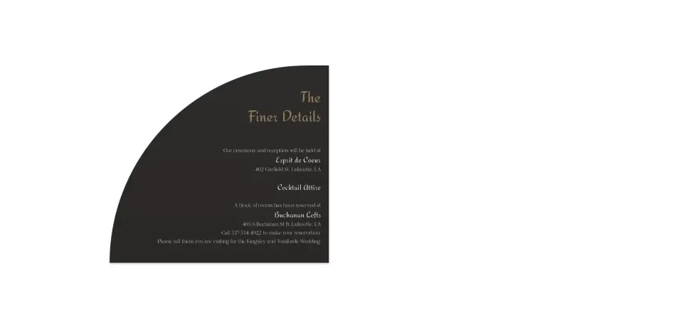 Wedding Invitation Shapes
