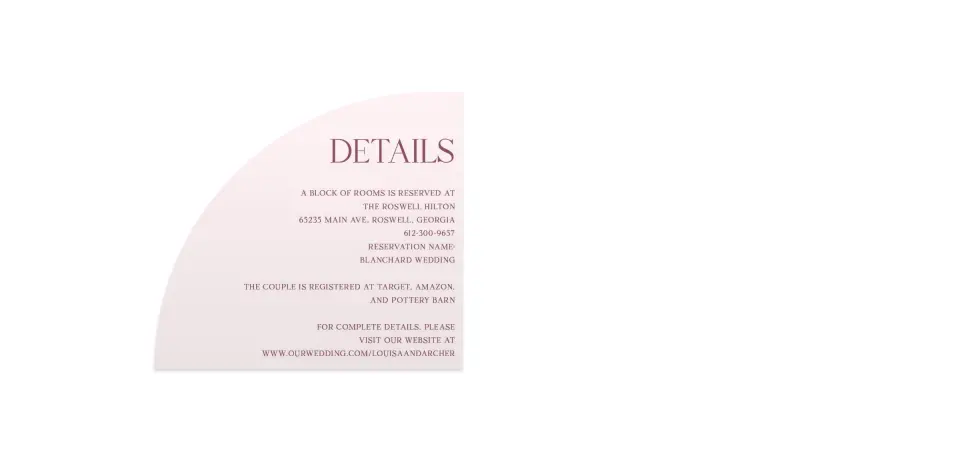 Wedding Invitation Shapes