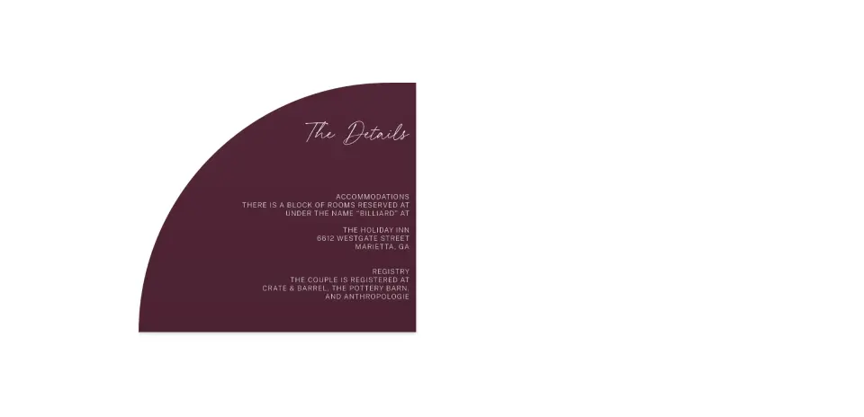 Wedding Invitation Shapes