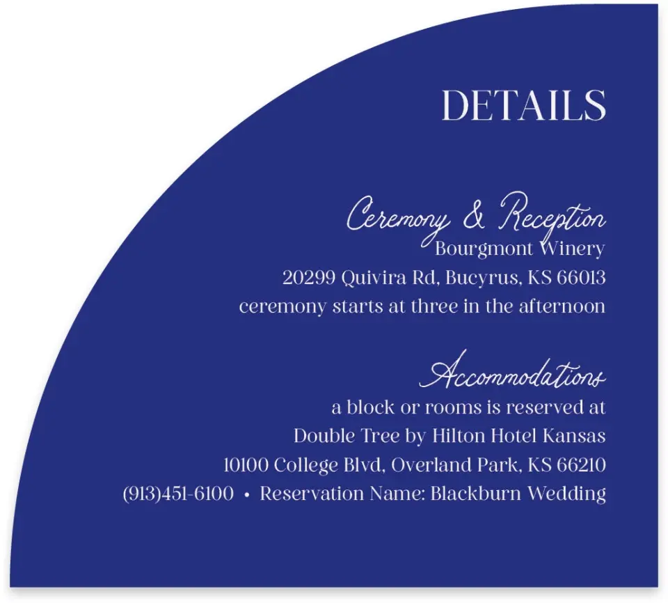 This is a 5" x 4½" Wedding Invitation Enclosure Card called Storybook Garden printed in full color on Luxe Satin paper