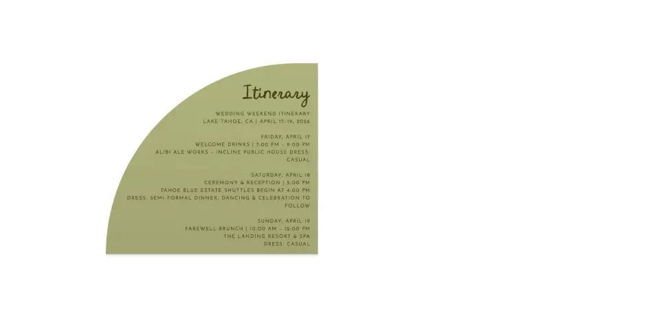 Wedding Invitation Shapes