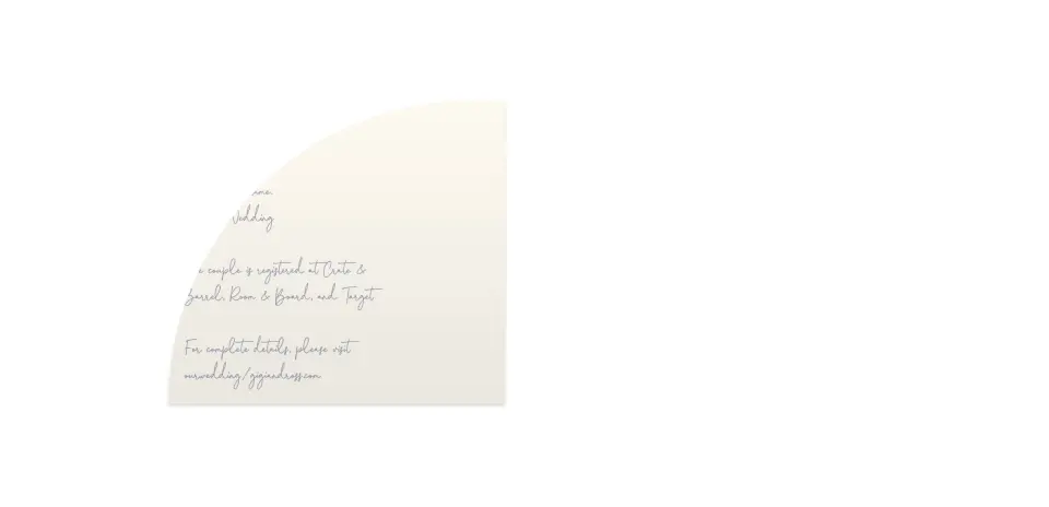 Wedding Invitation Shapes