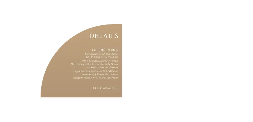 Wedding Invitation Shapes