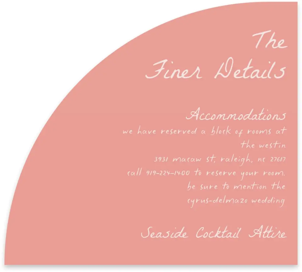 This is a 5" x 4½" Wedding Invitation Enclosure Card called Maritime Vows printed in full color on Luxe Satin paper