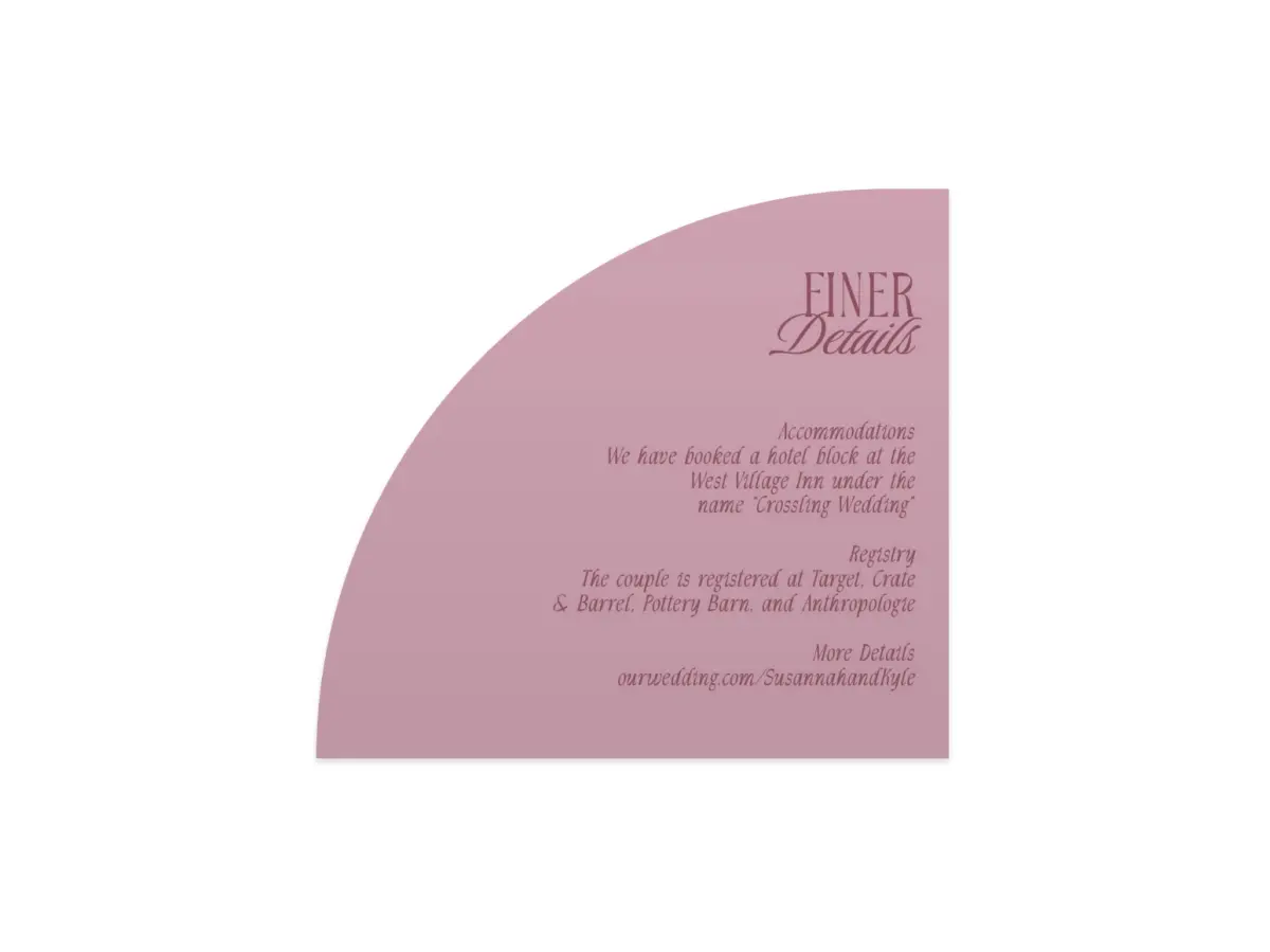 Wedding Invitation Shapes