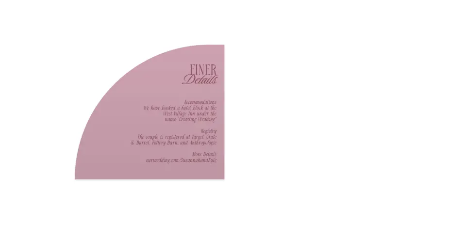 Wedding Invitation Shapes
