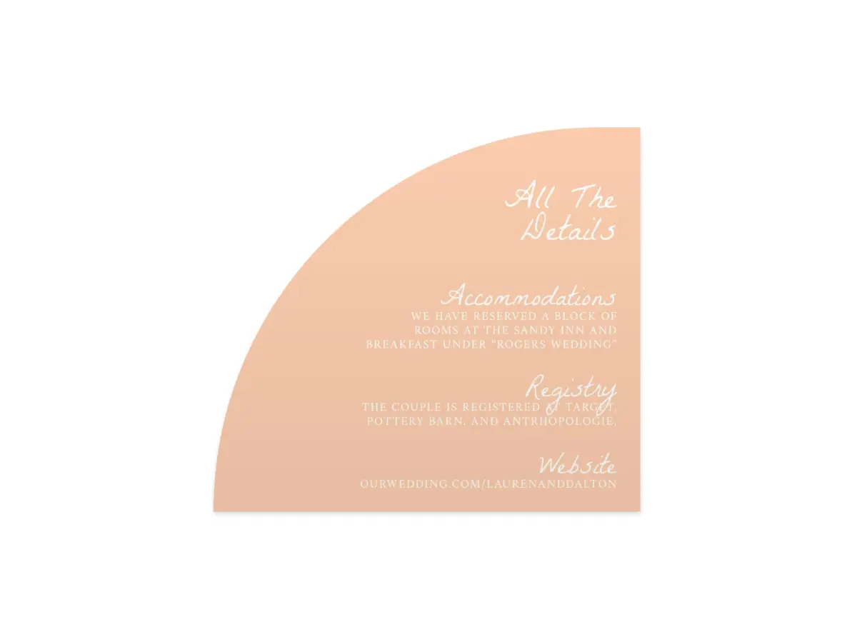 Wedding Invitation Shapes