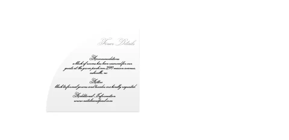 Wedding Invitation Shapes