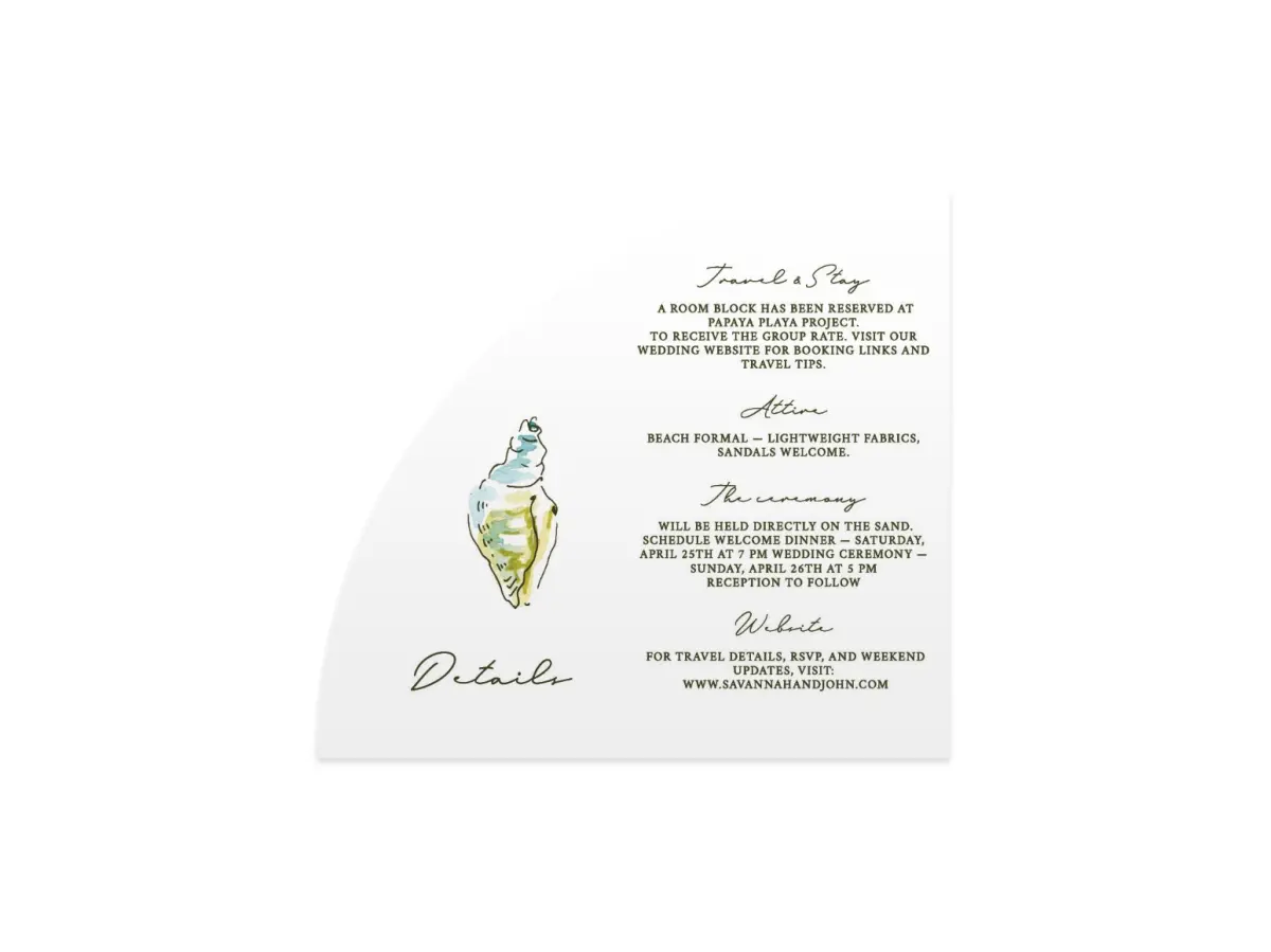 Wedding Invitation Shapes