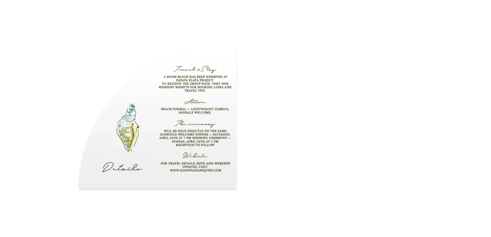 Wedding Invitation Shapes