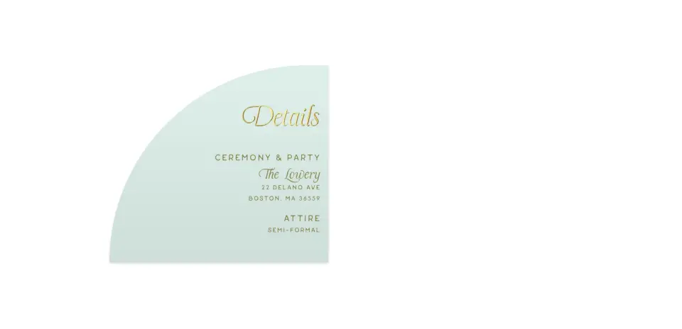 Wedding Invitation Shapes