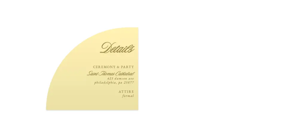 Wedding Invitation Shapes