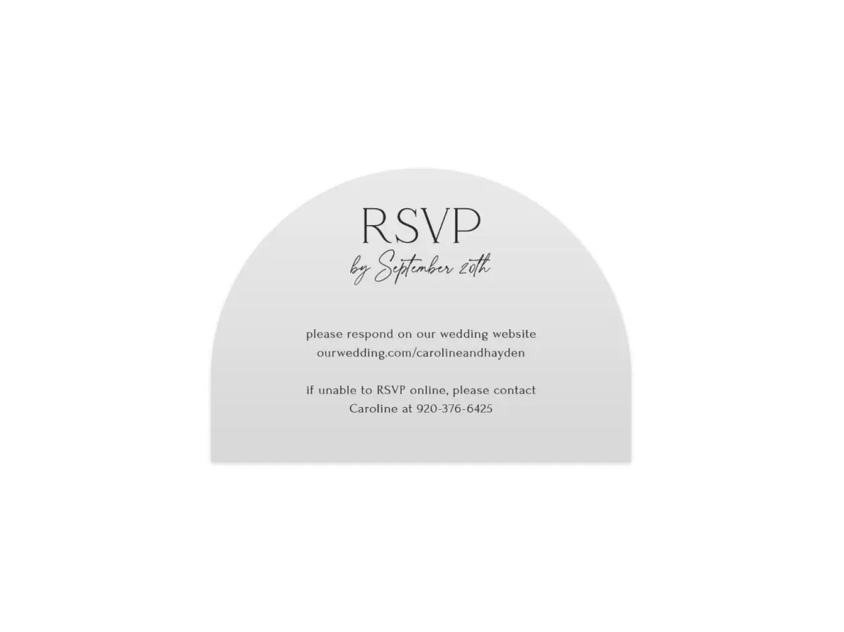 Wedding Invitation Shapes