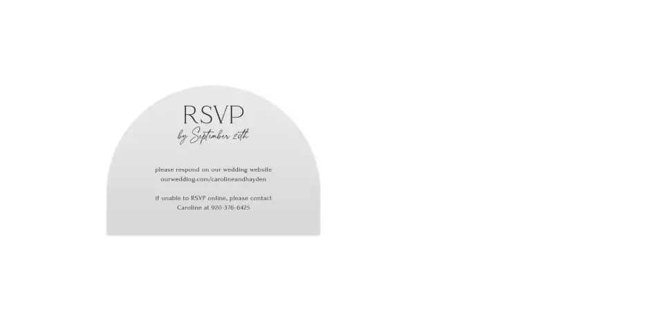 Wedding Invitation Shapes