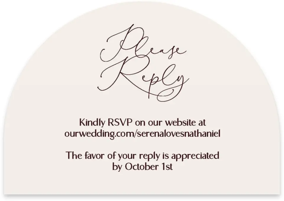 This is a 5" x 3½" Wedding Invitation RSVP Postcard called Fall Florals printed in full color on Luxe Satin paper