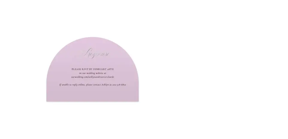 Wedding Invitation Shapes
