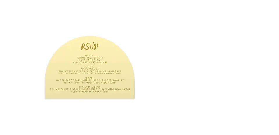 Wedding Invitation Shapes