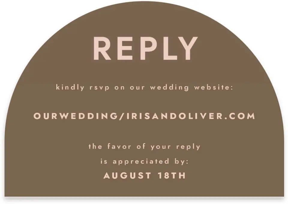 This is a 5" x 3½" Wedding Invitation RSVP Postcard called Serendipity & Stripes printed in full color on Luxe Satin paper