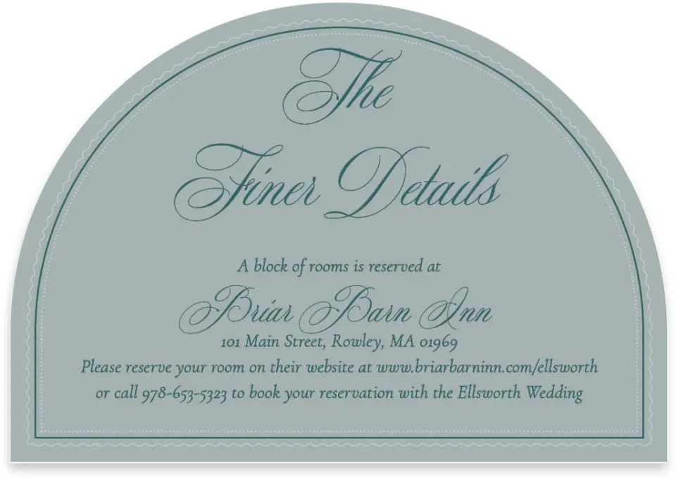 This is a 5" x 3½" Wedding Invitation RSVP Postcard called Delicate Vintage printed in full color on Luxe Satin paper