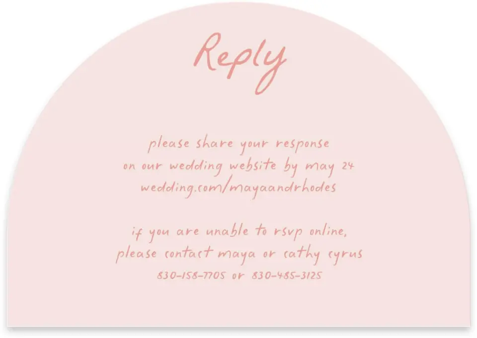 This is a 5" x 3½" Wedding Invitation RSVP Postcard called Maritime Vows printed in full color on Luxe Satin paper