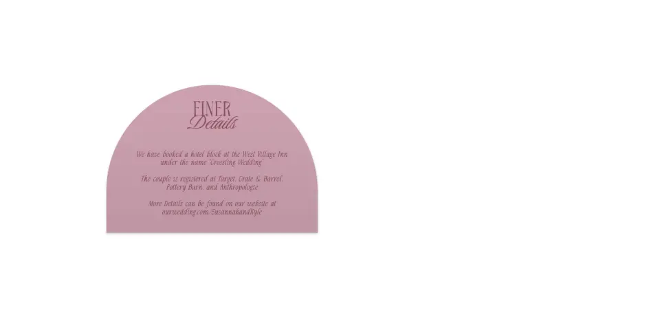Wedding Invitation Shapes