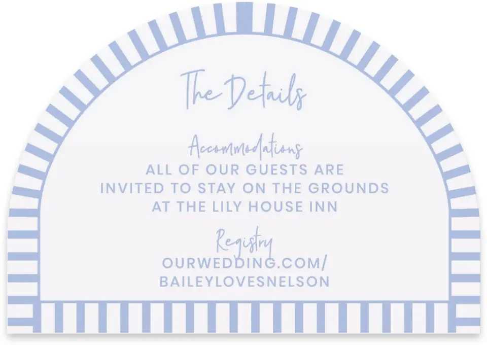 This is a 5" x 3½" Wedding Invitation RSVP Postcard called Framed in Flowers printed in full color with Gold foil on Luxe Satin paper