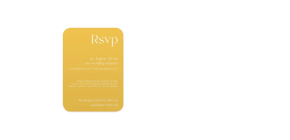 Wedding Invitation Shapes