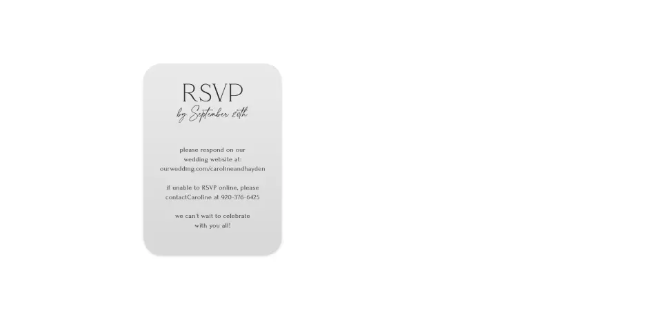 Wedding Invitation Shapes
