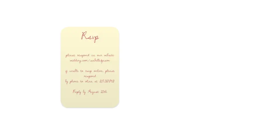 Wedding Invitation Shapes