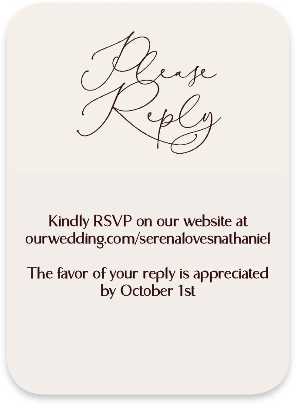 This is a 4½" x 3¼" Wedding Invitation RSVP Postcard called Fall Florals printed in full color on Luxe Satin paper