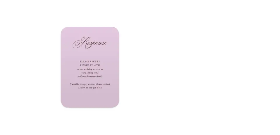 Wedding Invitation Shapes