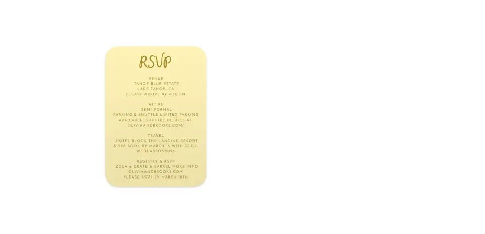 Wedding Invitation Shapes