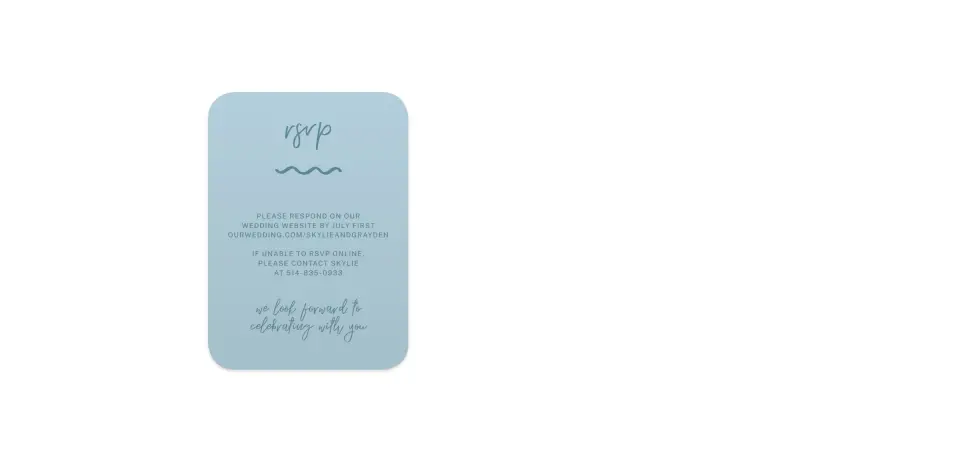 Wedding Invitation Shapes