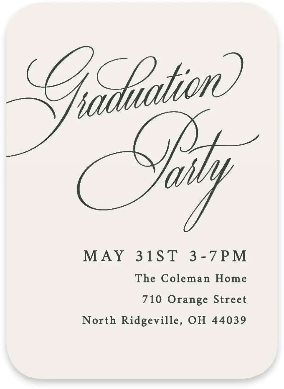 This is a 4½" x 3¼" Wedding Invitation RSVP Postcard called Grand Flourish printed in full color on Luxe Satin paper
