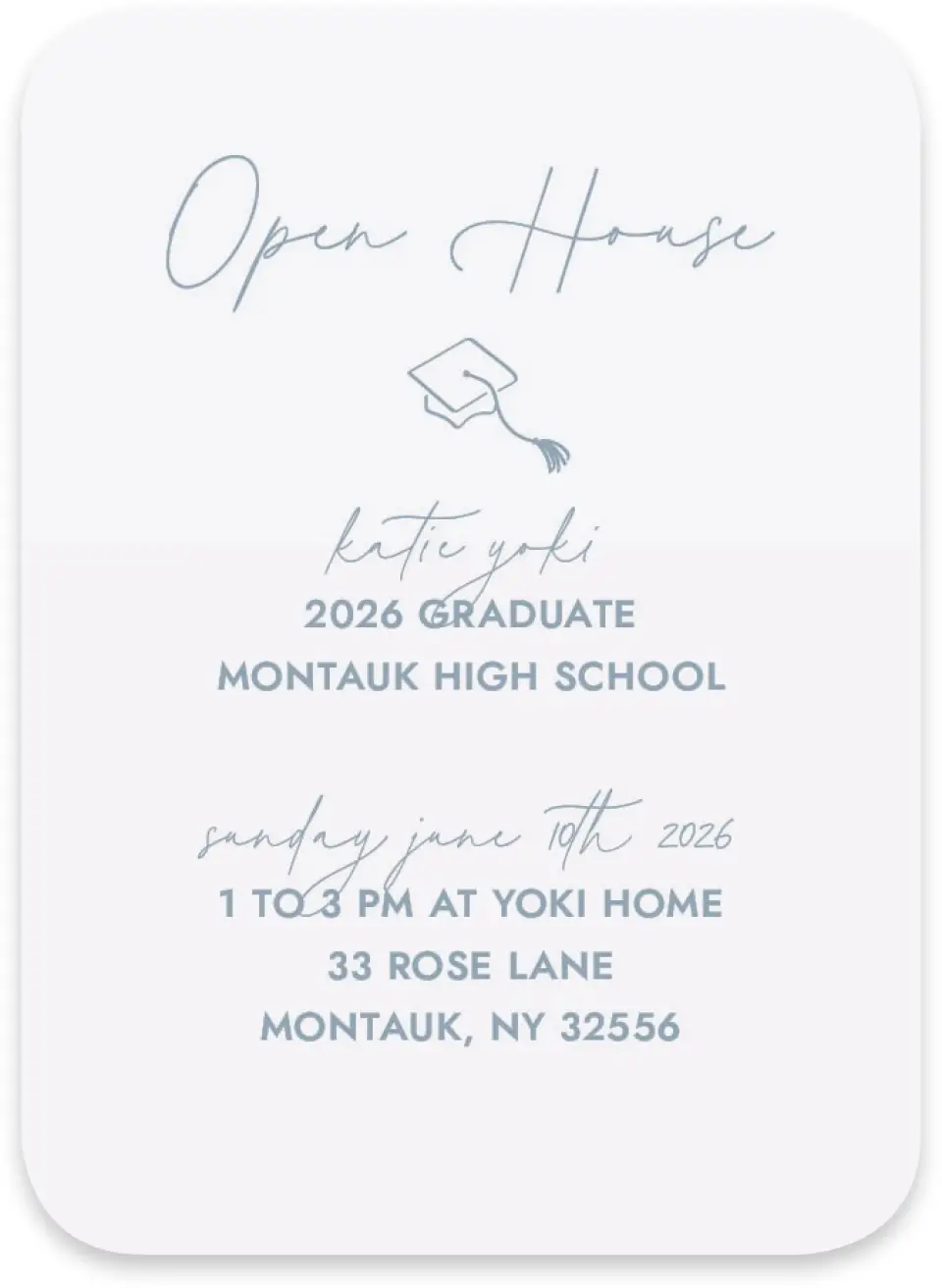 This is a 4½" x 3¼" Wedding Invitation RSVP Postcard called Terrific Tassel printed in full color on Luxe Satin paper