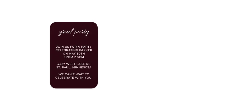 Wedding Invitation Shapes
