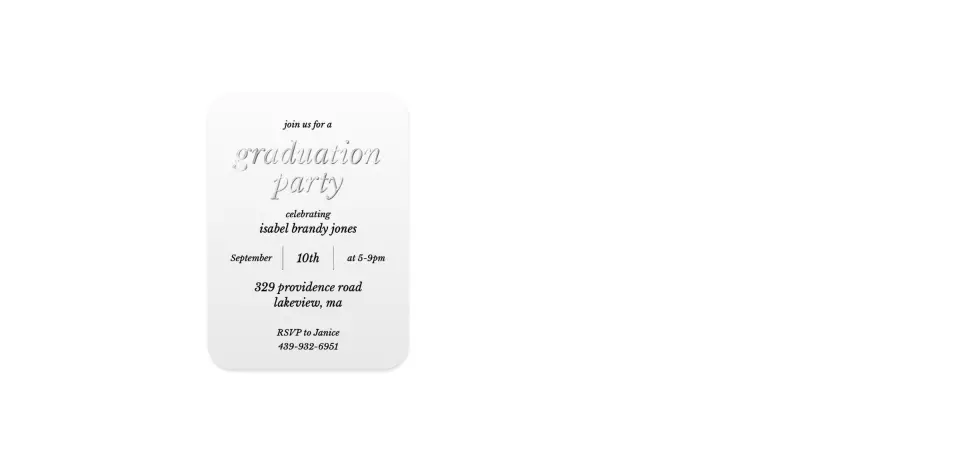 Wedding Invitation Shapes