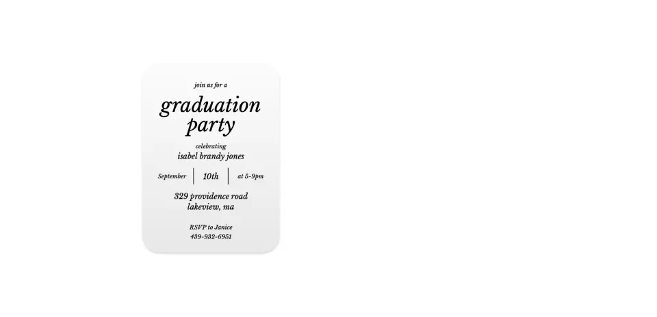 Wedding Invitation Shapes