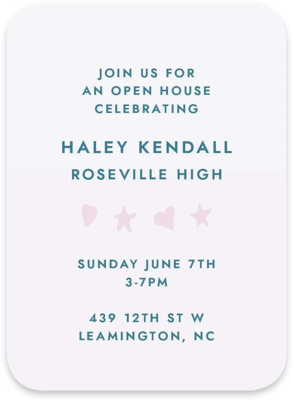 This is a 4½" x 3¼" Wedding Invitation RSVP Postcard called Fun Grad printed in full color on Luxe Satin paper