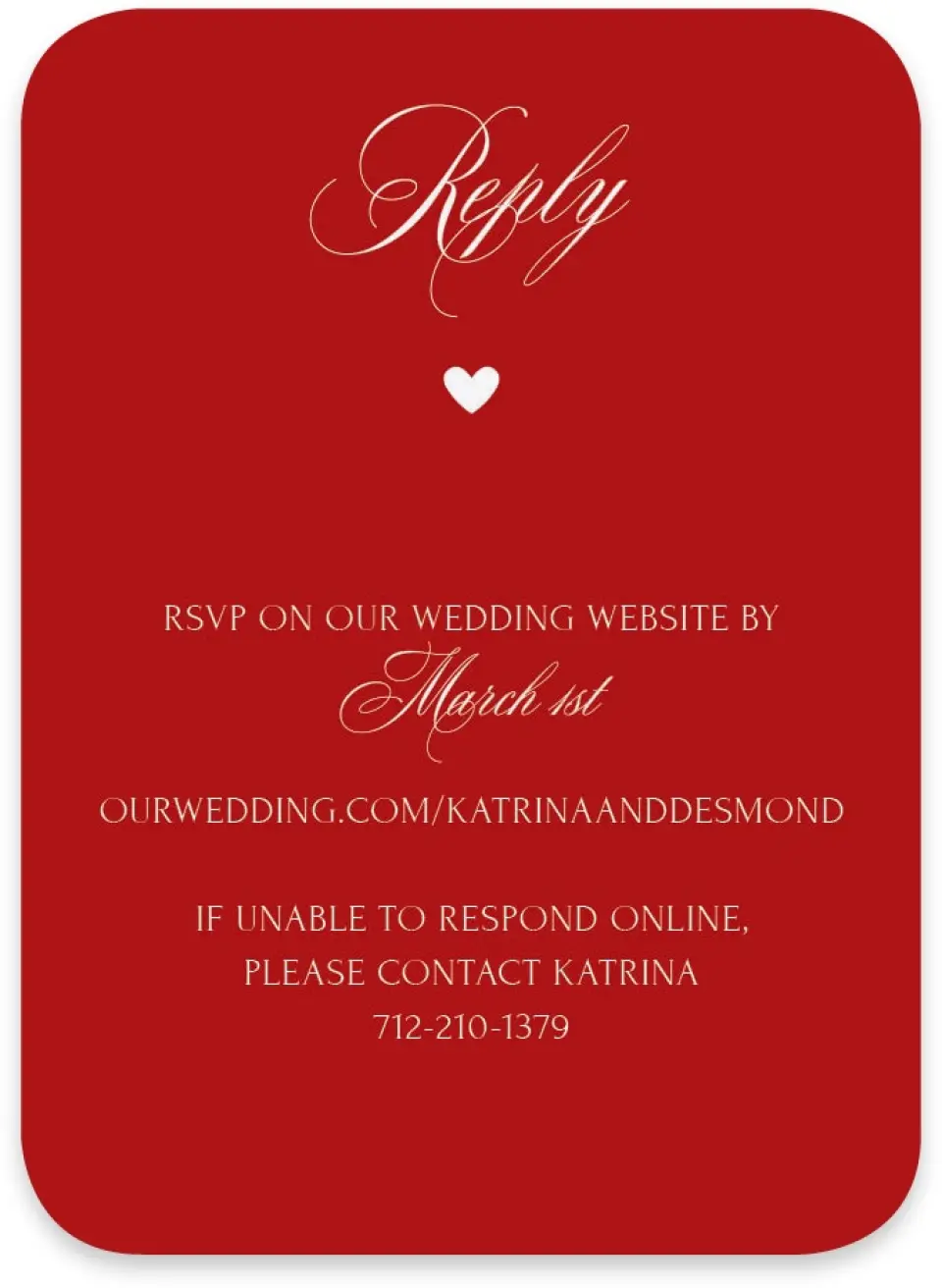 This is a 4½" x 3¼" Wedding Invitation RSVP Postcard called Elevated Vegas printed in full color with Gold foil on Luxe Satin paper