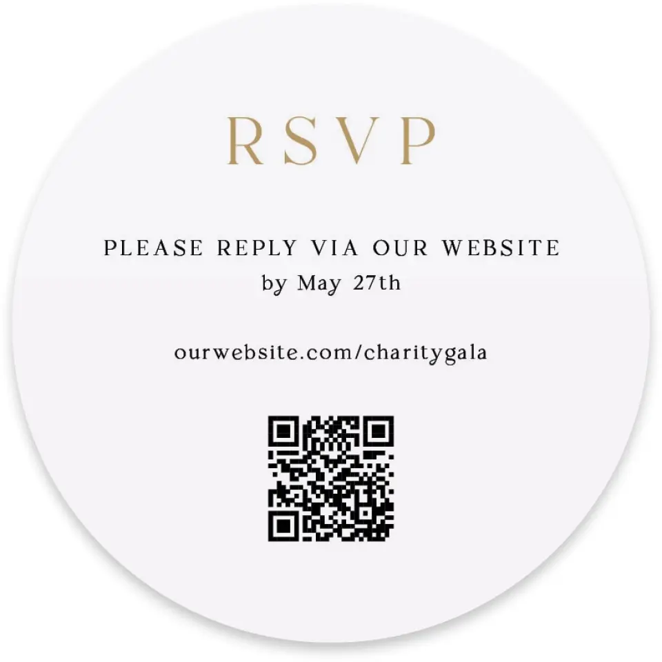 This is a 4" x 4" Wedding Invitation RSVP Postcard called Make an Impact printed in full color on Luxe Satin paper