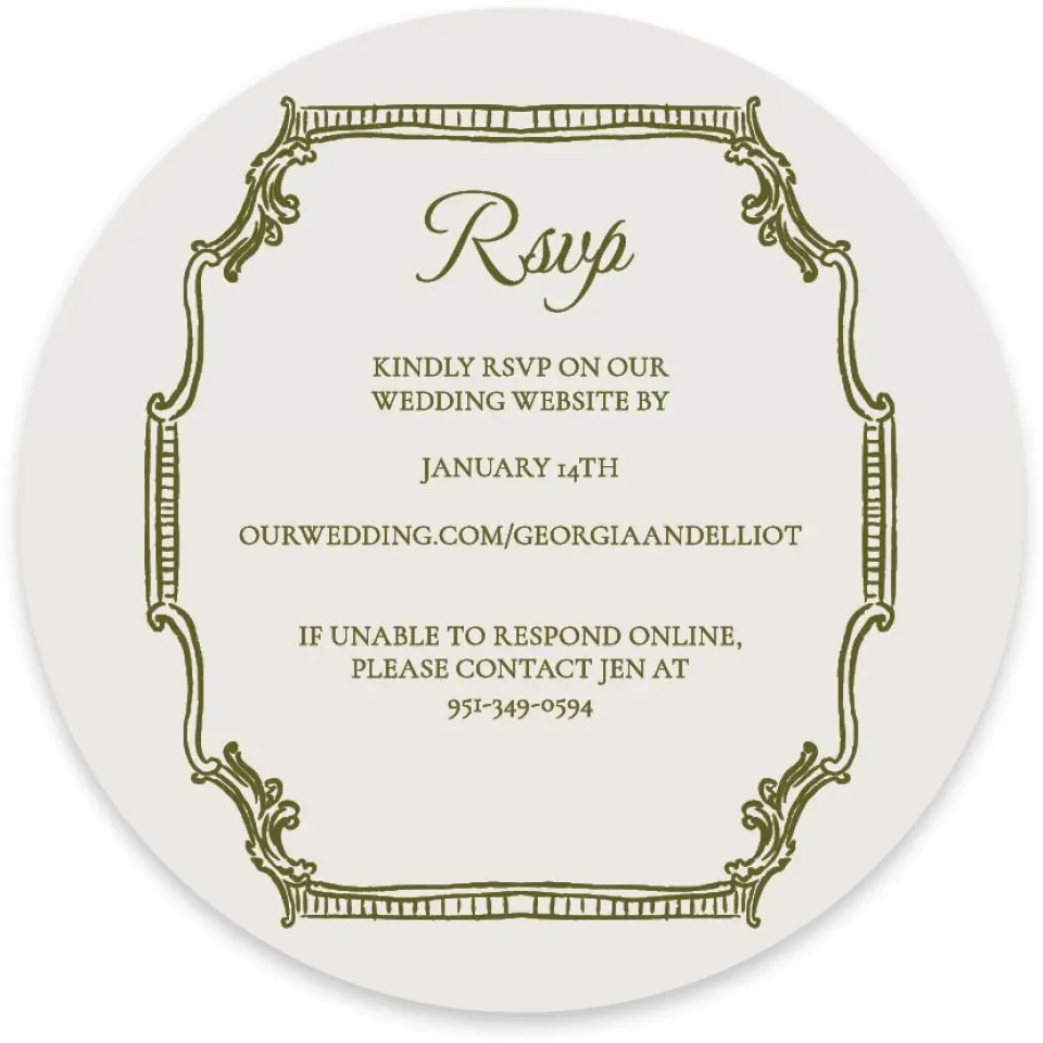 This is a 4" x 4" Wedding Invitation RSVP Postcard called Nantucket printed in full color on Luxe Satin paper