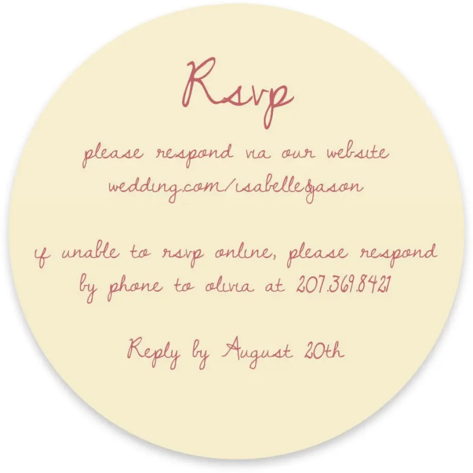 This is a 4" x 4" Wedding Invitation RSVP Postcard called Forever Bud printed in full color on Luxe Satin paper