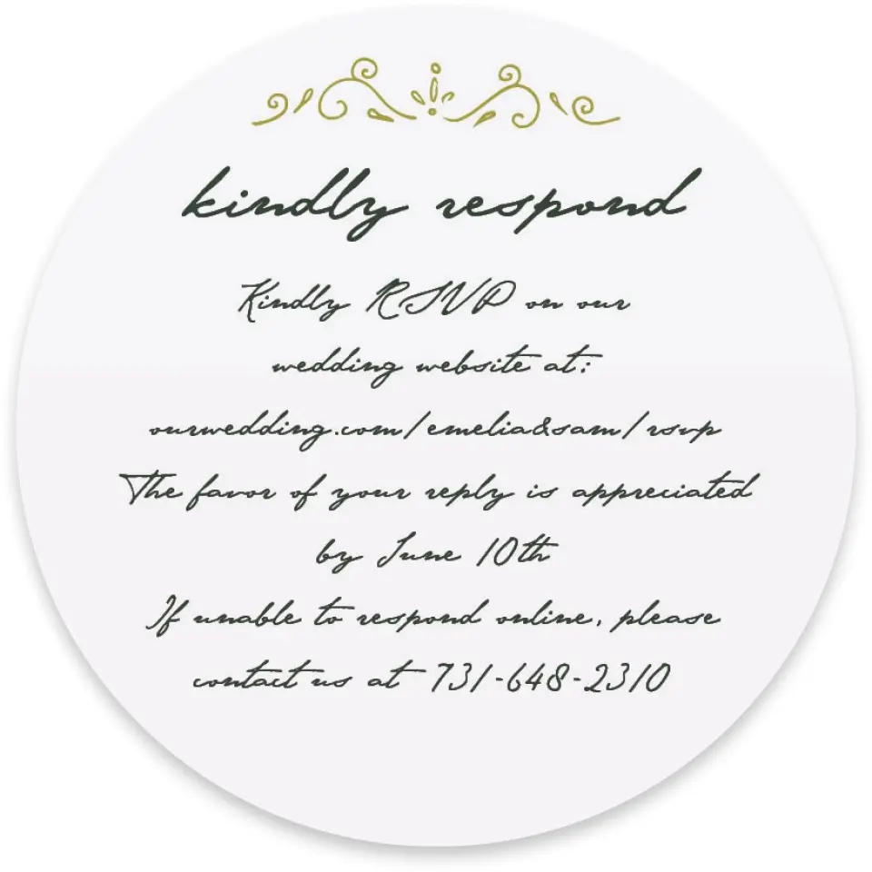 This is a 4" x 4" Wedding Invitation RSVP Postcard called With Love printed in full color on Luxe Satin paper