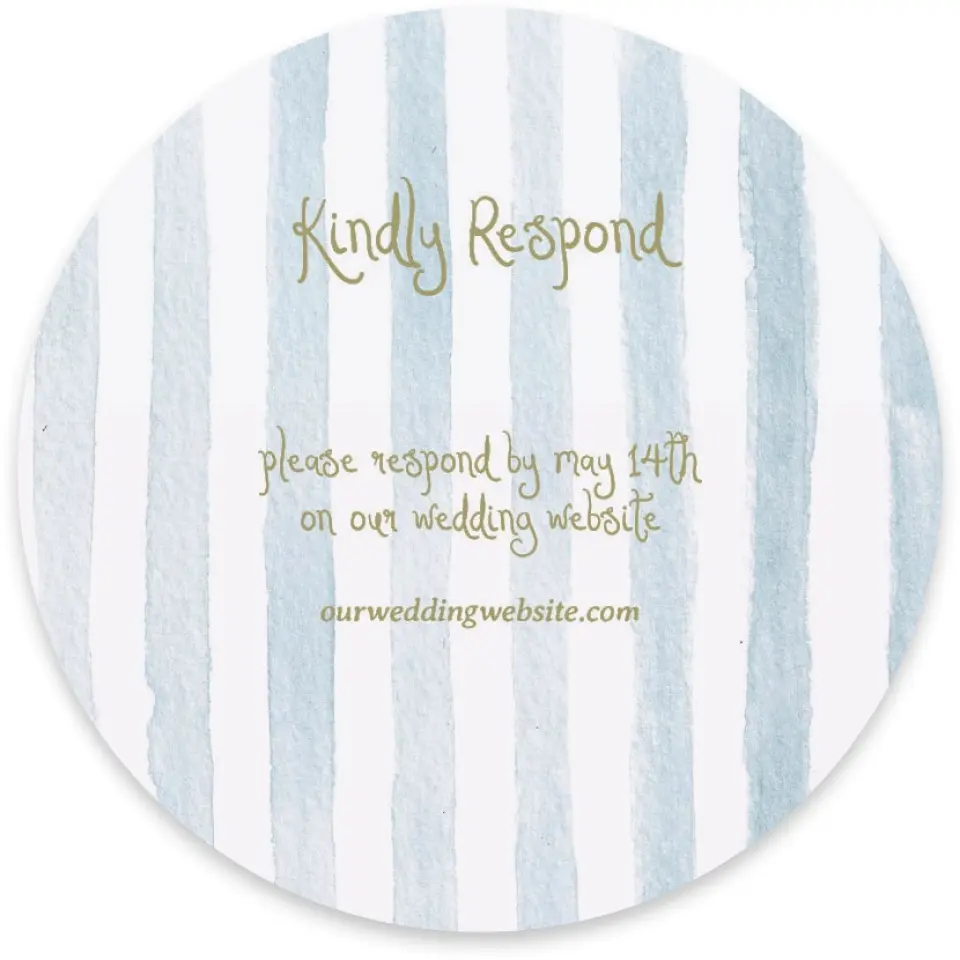 This is a 4" x 4" Wedding Invitation RSVP Postcard called Soft Meadows printed in full color on Luxe Satin paper