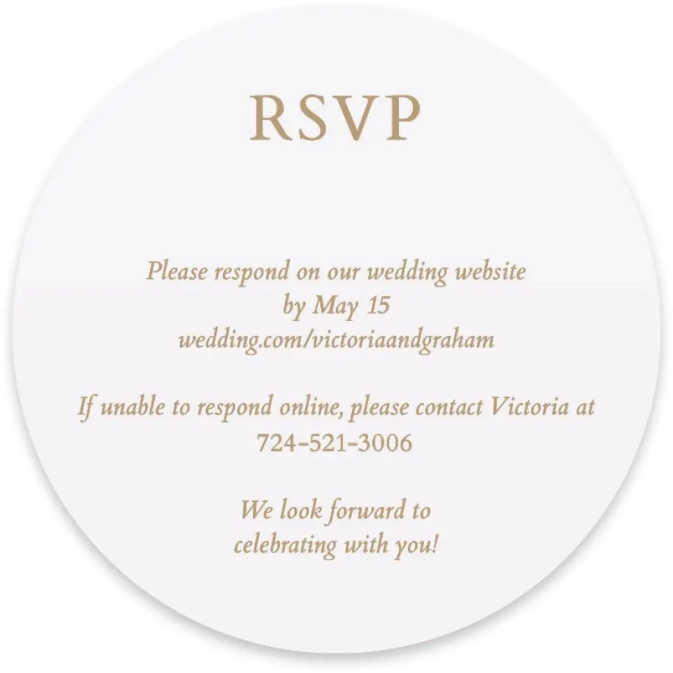 This is a 4" x 4" Wedding Invitation RSVP Postcard called Soft Branchlets printed in full color on Luxe Satin paper