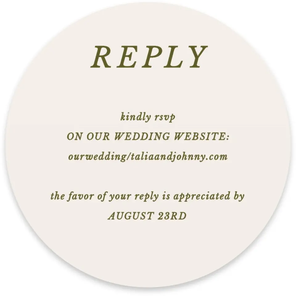 This is a 4" x 4" Wedding Invitation RSVP Postcard called Love You Forever printed in full color on Luxe Satin paper